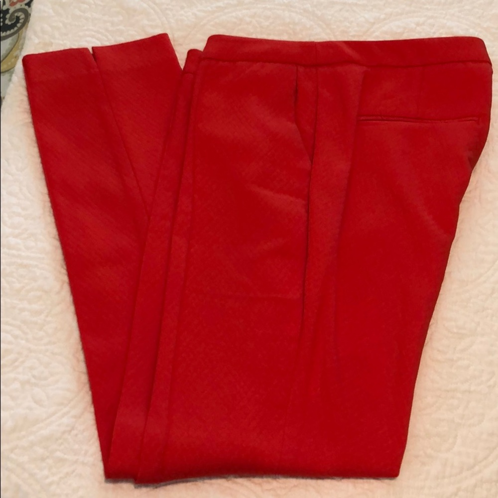Dalia Orange Ankle Pants